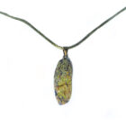 Rainforest marble stone necklace pendant